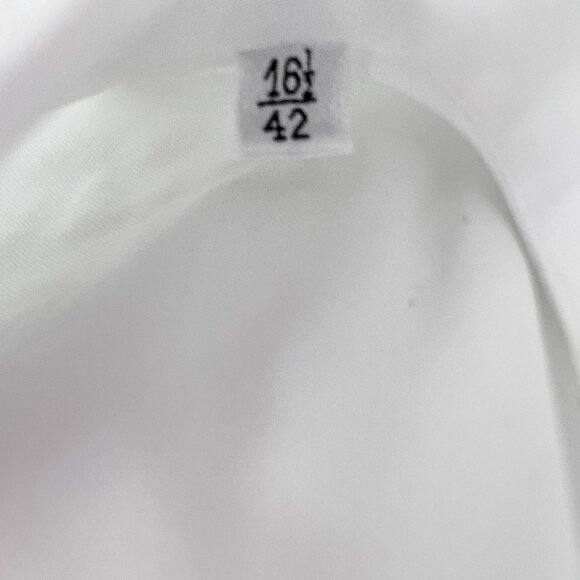 LORO PIANA Men's White Dress Shirt 16.5/42 NWT - Picture 10 of 11